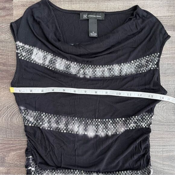 I.N.C. International Concepts Sequin Sleeveless Top Medium - Picture 9 of 10